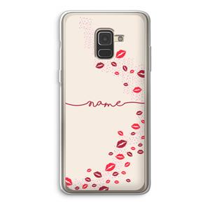 CaseCompany Kusjes: Samsung Galaxy A8 (2018) Transparant Hoesje