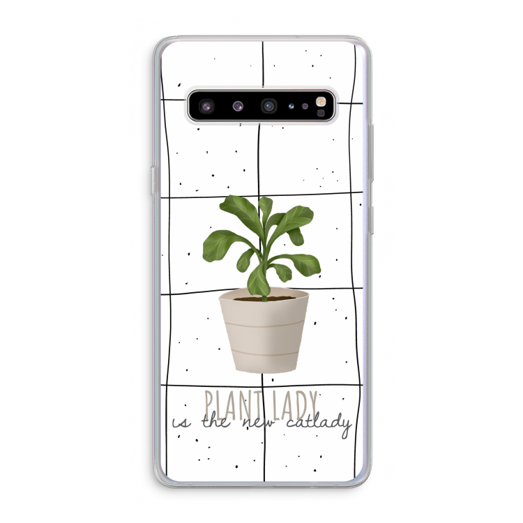 CaseCompany Kamerplant op vensterruit: Samsung Galaxy S10 5G Transparant Hoesje