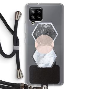CaseCompany Creatieve toets: Samsung Galaxy A42 5G Transparant Hoesje met koord