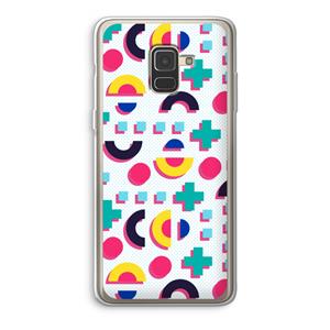 CaseCompany 8-bit N°2: Samsung Galaxy A8 (2018) Transparant Hoesje