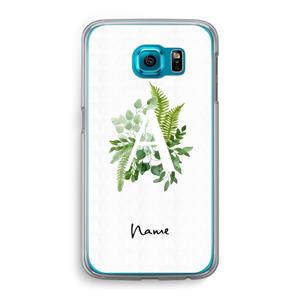 CaseCompany Green Brush: Samsung Galaxy S6 Transparant Hoesje