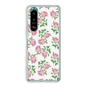 CaseCompany Kleine roosjes: Sony Xperia 5 III Transparant Hoesje