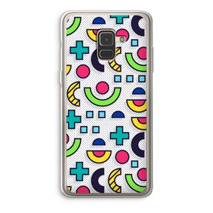 CaseCompany 8-bit N°6: Samsung Galaxy A8 (2018) Transparant Hoesje
