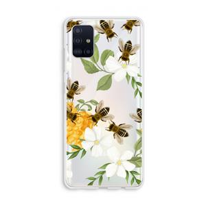 CaseCompany No flowers without bees: Galaxy A51 4G Transparant Hoesje