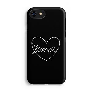 CaseCompany Friends heart black: iPhone SE 2020 Tough Case