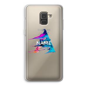 CaseCompany Abstract Spectrum: Samsung Galaxy A8 (2018) Transparant Hoesje