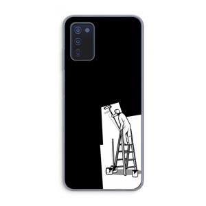 CaseCompany Musketon Painter: Samsung Galaxy A03s Transparant Hoesje