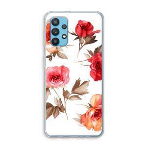 CaseCompany Roosjes: Samsung Galaxy A32 4G Transparant Hoesje