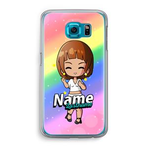CaseCompany Chibi Maker vrouw: Samsung Galaxy S6 Transparant Hoesje