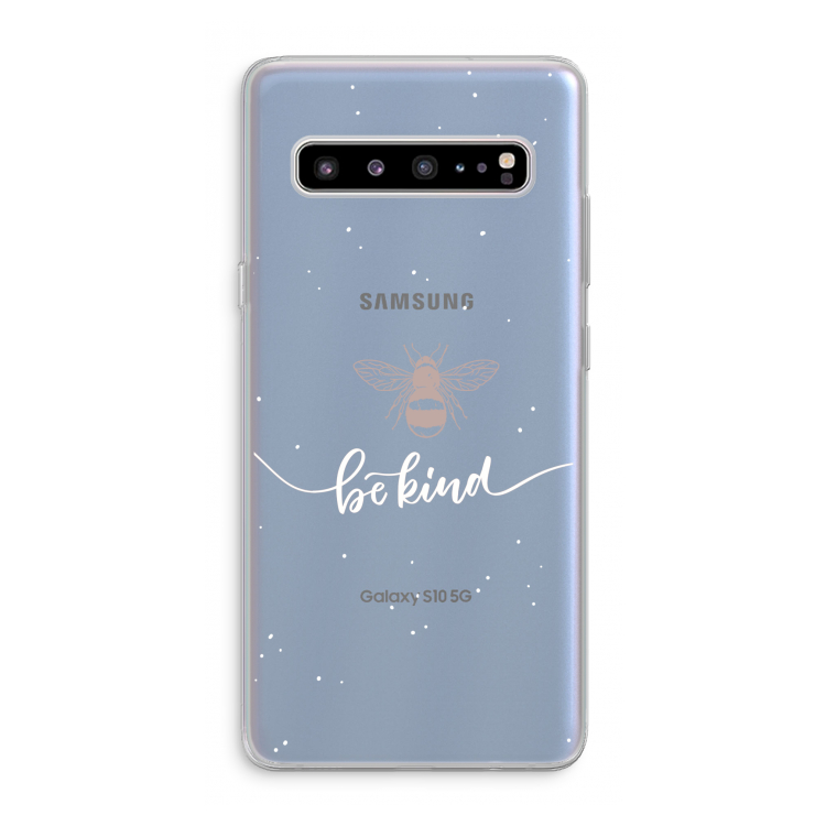 CaseCompany Be(e) kind: Samsung Galaxy S10 5G Transparant Hoesje