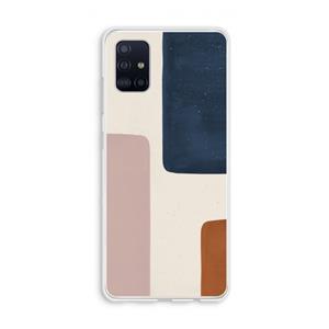 CaseCompany Geo #5: Galaxy A51 4G Transparant Hoesje