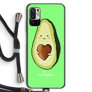 CaseCompany Avocuddle: Xiaomi Redmi Note 10 5G Transparant Hoesje met koord