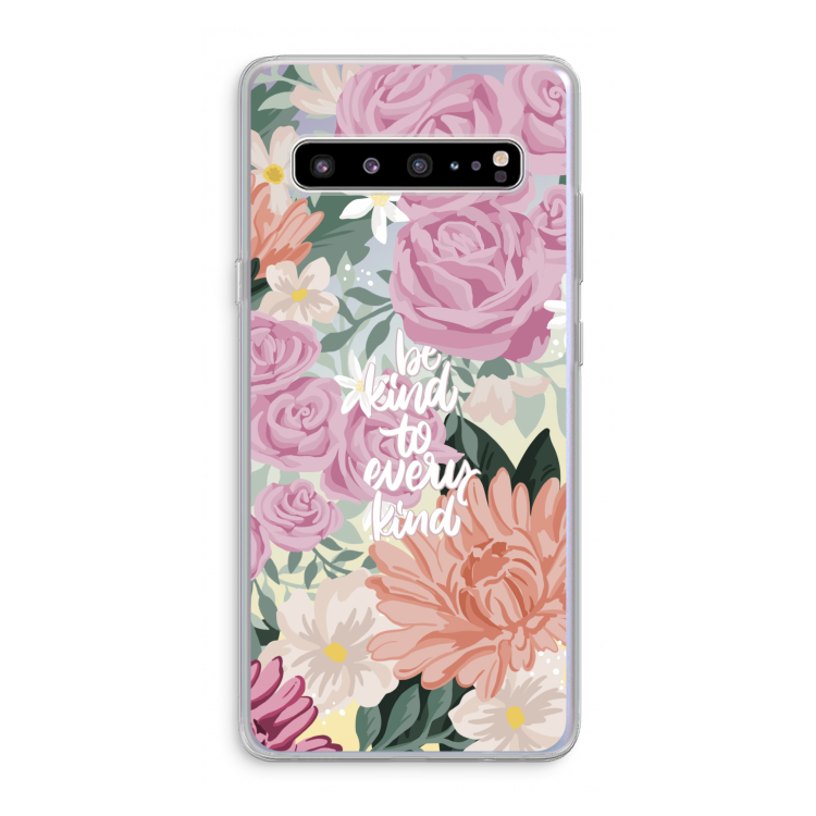 CaseCompany Kindness matters: Samsung Galaxy S10 5G Transparant Hoesje