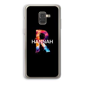 CaseCompany Abstract Spectrum: Samsung Galaxy A8 (2018) Transparant Hoesje