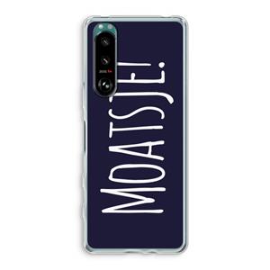 CaseCompany Moatsje!: Sony Xperia 5 III Transparant Hoesje