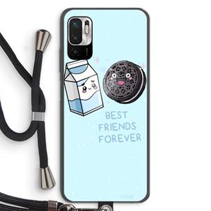 CaseCompany Best Friend Forever: Xiaomi Redmi Note 10 5G Transparant Hoesje met koord