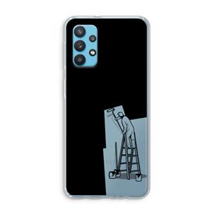 CaseCompany Musketon Painter: Samsung Galaxy A32 4G Transparant Hoesje