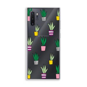 CaseCompany Sanseveria: Samsung Galaxy Note 10 Plus Transparant Hoesje
