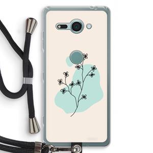 CaseCompany Love your petals: Sony Xperia XZ2 Compact Transparant Hoesje met koord