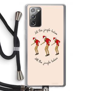 CaseCompany Jingle Ladies: Samsung Galaxy Note 20 / Note 20 5G Transparant Hoesje met koord
