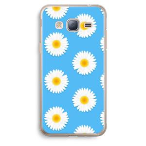 CaseCompany Margrietjes: Samsung Galaxy J3 (2016) Transparant Hoesje