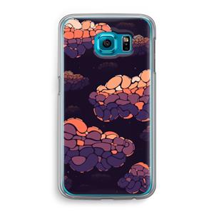 CaseCompany Patroon Wolken: Samsung Galaxy S6 Transparant Hoesje