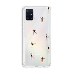CaseCompany Dancing #1: Galaxy A51 4G Transparant Hoesje