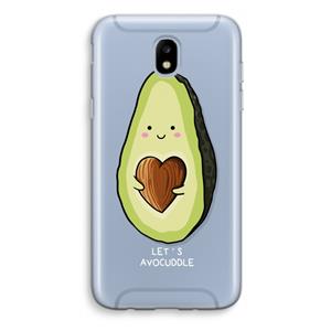 CaseCompany Avocuddle: Samsung Galaxy J5 (2017) Transparant Hoesje