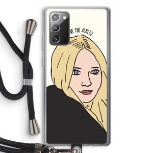 CaseCompany Ashley: Samsung Galaxy Note 20 / Note 20 5G Transparant Hoesje met koord