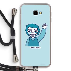 CaseCompany Zwaai: Samsung Galaxy J4 Plus Transparant Hoesje met koord