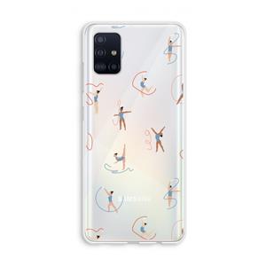CaseCompany Dancing #3: Galaxy A51 4G Transparant Hoesje