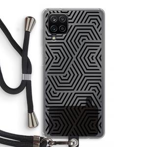 CaseCompany Magic pattern: Samsung Galaxy A12 Transparant Hoesje met koord