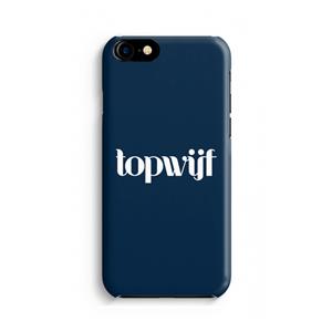 CaseCompany Topwijf Navy: iPhone 8 Volledig Geprint Hoesje