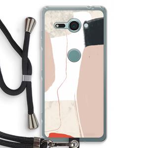 CaseCompany Lava: Sony Xperia XZ2 Compact Transparant Hoesje met koord