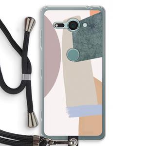 CaseCompany Lindo: Sony Xperia XZ2 Compact Transparant Hoesje met koord