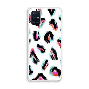 CaseCompany Cheetah color: Galaxy A51 4G Transparant Hoesje