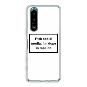 CaseCompany I'm dope: Sony Xperia 5 III Transparant Hoesje