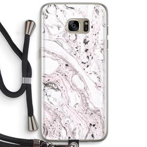 CaseCompany Mengelmoes: Samsung Galaxy S7 Edge Transparant Hoesje met koord