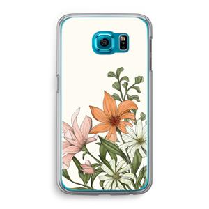 CaseCompany Floral bouquet: Samsung Galaxy S6 Transparant Hoesje