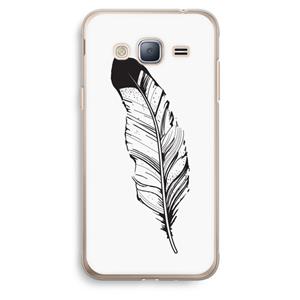 CaseCompany Pluim: Samsung Galaxy J3 (2016) Transparant Hoesje
