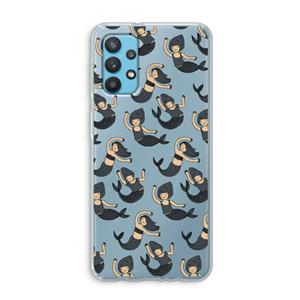 CaseCompany Zeemeermin: Samsung Galaxy A32 4G Transparant Hoesje