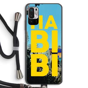 CaseCompany Habibi Majorelle : Xiaomi Redmi Note 10 5G Transparant Hoesje met koord