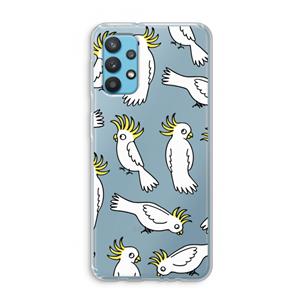 CaseCompany Papegaai: Samsung Galaxy A32 4G Transparant Hoesje
