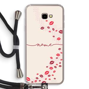 CaseCompany Kusjes: Samsung Galaxy J4 Plus Transparant Hoesje met koord