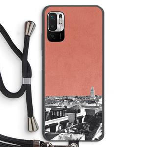 CaseCompany Marrakech Skyline : Xiaomi Redmi Note 10 5G Transparant Hoesje met koord