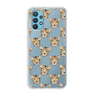 CaseCompany Tijger: Samsung Galaxy A32 4G Transparant Hoesje