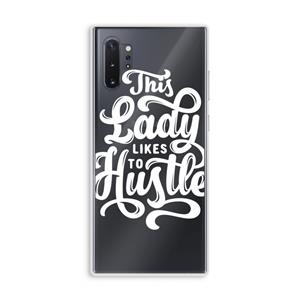 CaseCompany Hustle Lady: Samsung Galaxy Note 10 Plus Transparant Hoesje