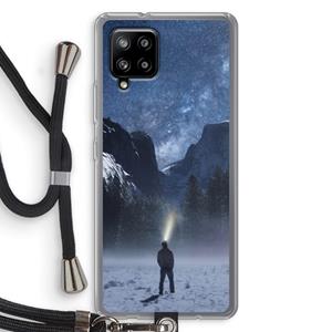 CaseCompany Wanderlust: Samsung Galaxy A42 5G Transparant Hoesje met koord