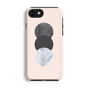 CaseCompany Marmeren cirkels: iPhone SE 2020 Tough Case