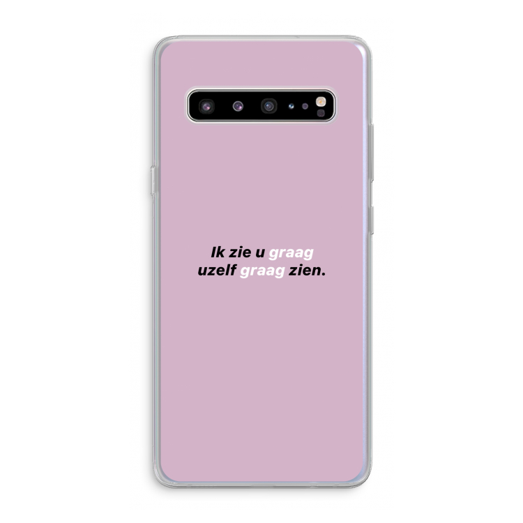 CaseCompany uzelf graag zien: Samsung Galaxy S10 5G Transparant Hoesje